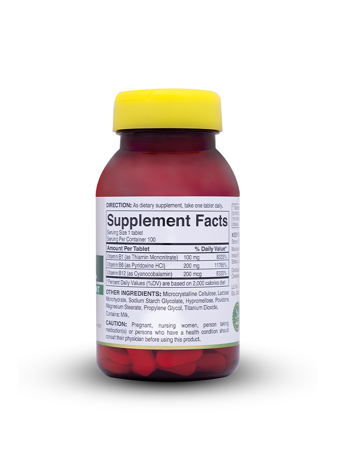 Vitamin B1, B6, B12
